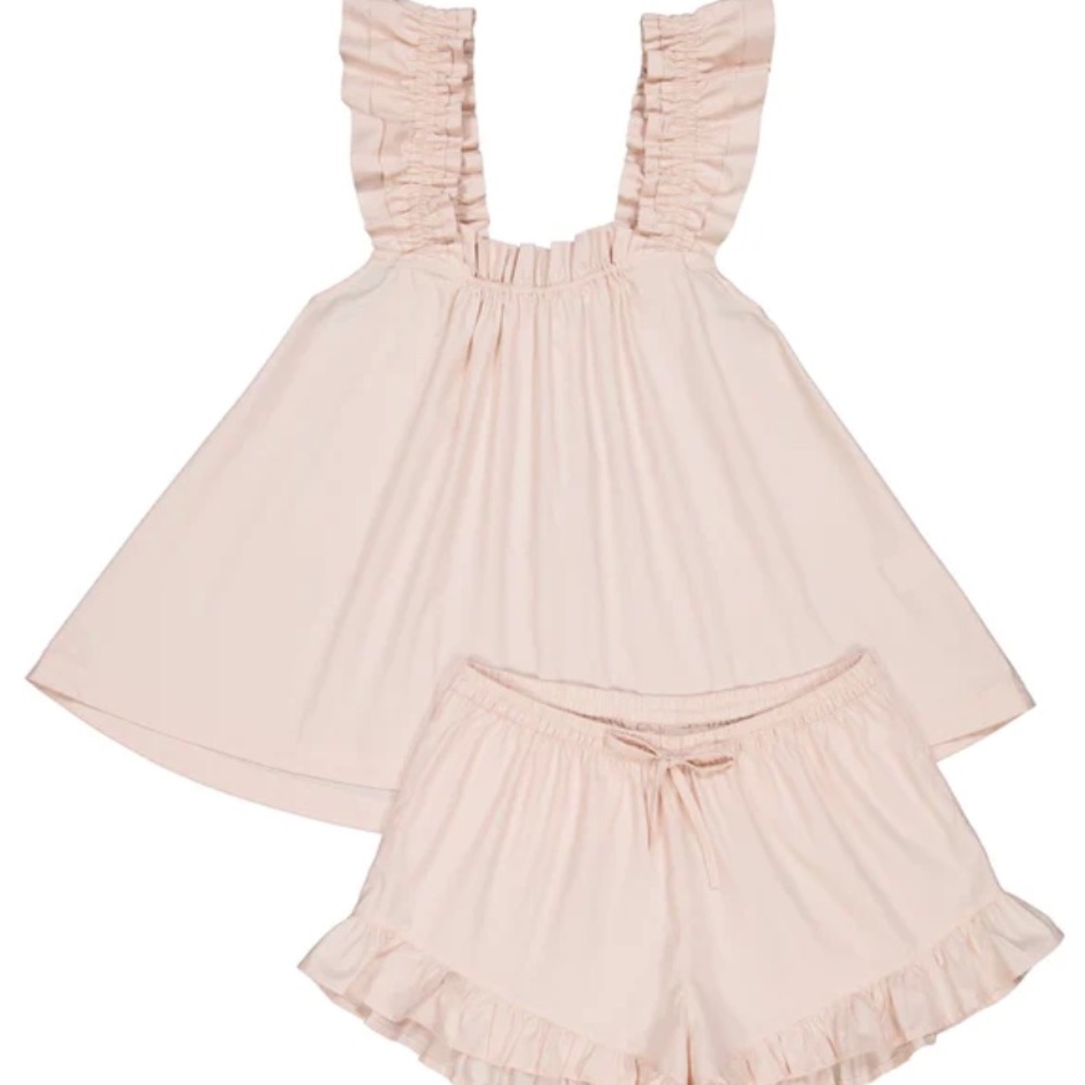 Piyama Sleep Set- cotton- nude blush - small